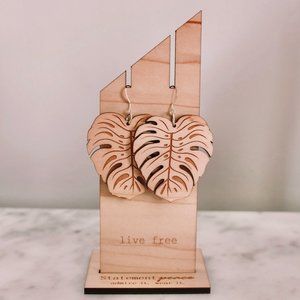 Monstera Earrings